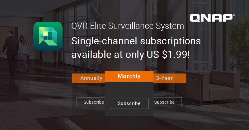 QNAP Releases QVR Elite, a Subscription-based Surveillance Solution Available from US $1.99 per Month