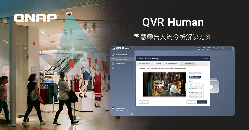 QNAP 推出 QVR Human：最佳化零售營運效率的人流計數解決方案