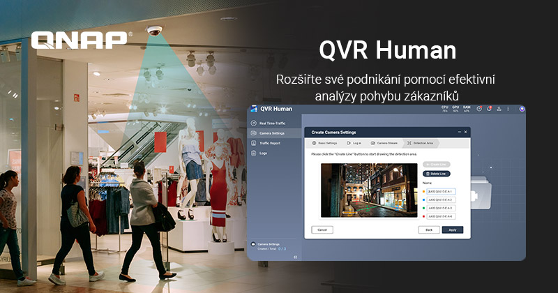Společnost QNAP představuje QVR Human, řešení pro počítání lidí s cílem optimalizovat provozní efektivitu maloobchodů