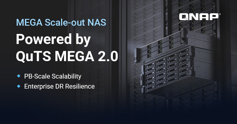 QNAP QuTS MEGA 2.0 potencia la protección y la recuperación ante desastres de los NAS escalables
