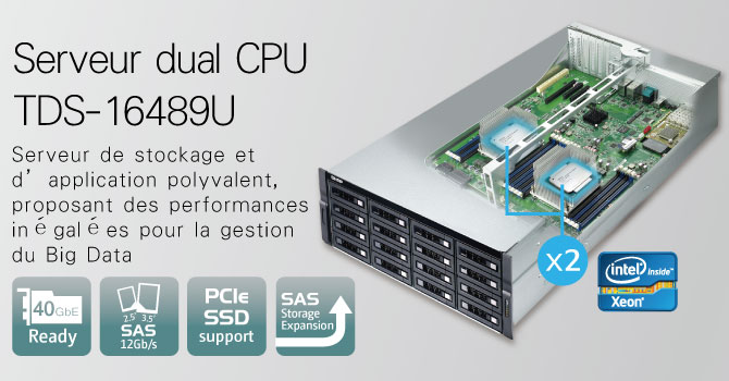 QNAP lance son serveur bi-processeur TDS-16489U équipé de CPU Intel® Xeon® E5 et prêt pour le Big Data