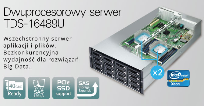 QNAP prezentuje nowy serwer TDS-16489U wyposażony w dwa procesory Intel Xeon stworzony z myślą o Big Data
