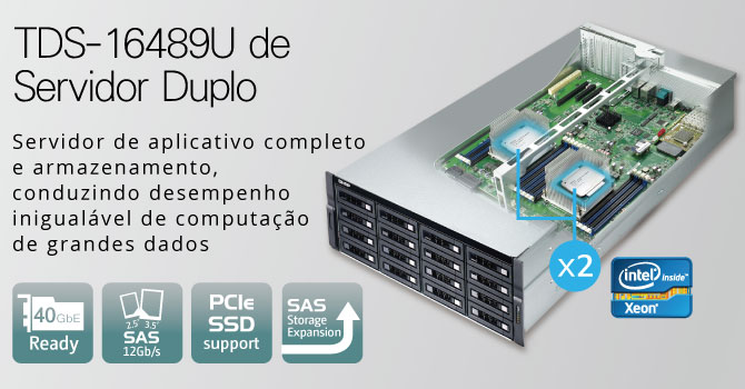 QNAP lança servidor duplo TDS-16489U Com dois processadores Intel® Xeon® E5 CPU para Computação de Grande Quantidade de Dados