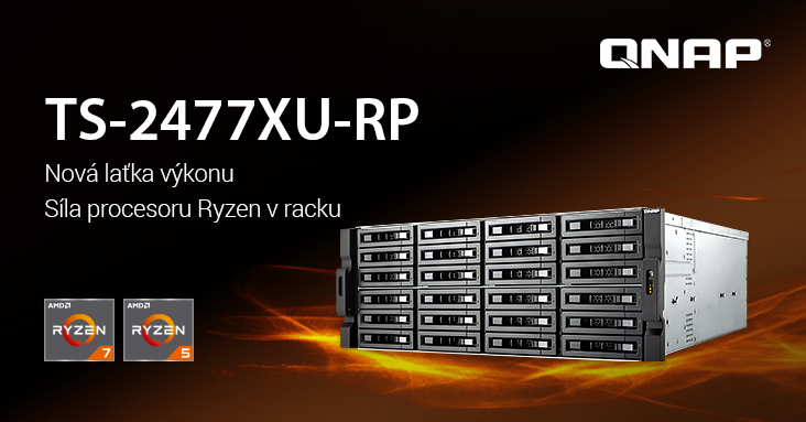 Společnost QNAP doplňuje svou řadu TS-x77XU NAS do racku: představujeme TS-2477XU-RP s iSER a rozšířitelností PCIe