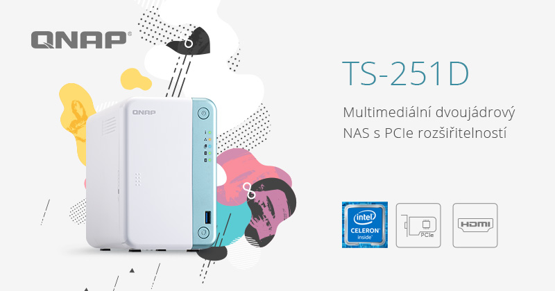 Společnost QNAP představuje dvoujádrový model TS-251D s procesorem Intel – multimediální úložiště NAS s rozšiřitelností PCIe