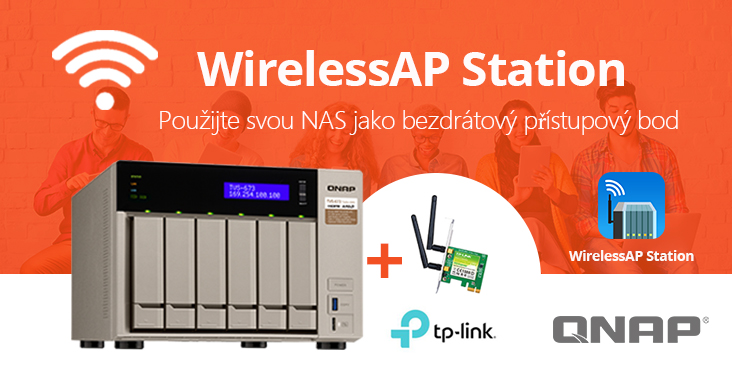 Používejte svůj QNAP NAS jako bezdrátovou základnovou stanici s WirelessAP Station