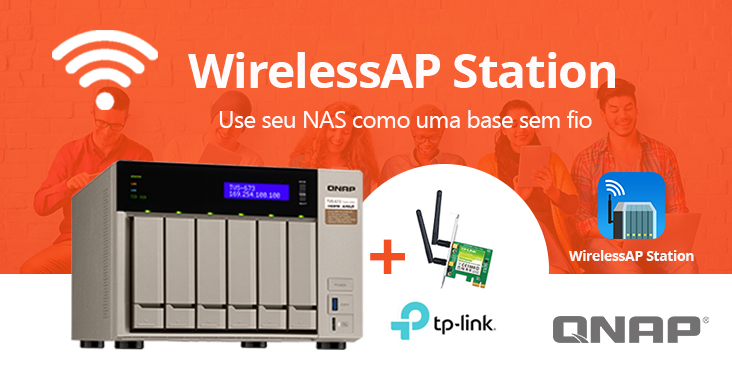Use seu QNAP NAS com o uma Estação Base sem fio com o novo WirelessAP Station