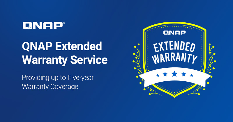 QNAP Announces Revamped Extended Warranty Purchase Platform and New Competitive Pricing to Make Warranty Purchase Process Easier and Affordable