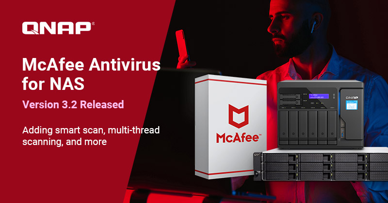QNAP werkt McAfee Antivirus voor NAS bij, voegt Multi-Thread Scanning en meer toe