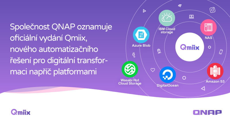 Společnost QNAP oznamuje oficiální vydání Qmiix, nového automatizačního řešení pro digitální transformaci napříč platformami