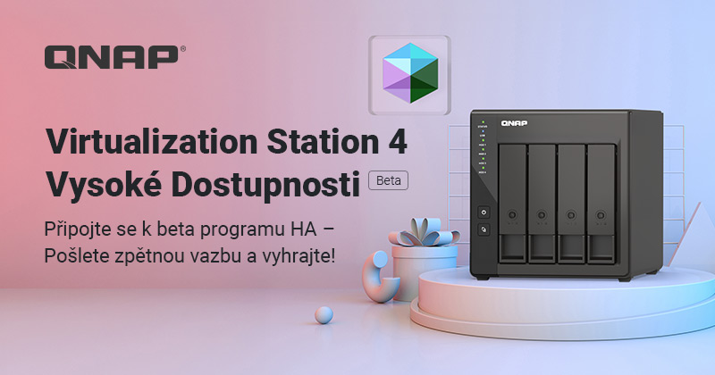 Společnost QNAP oznamuje beta verzi funkce Virtual Machine High Availability (HA) ve Virtualization Station 4 a zve uživatele, aby si ji vyzkoušeli jako první.