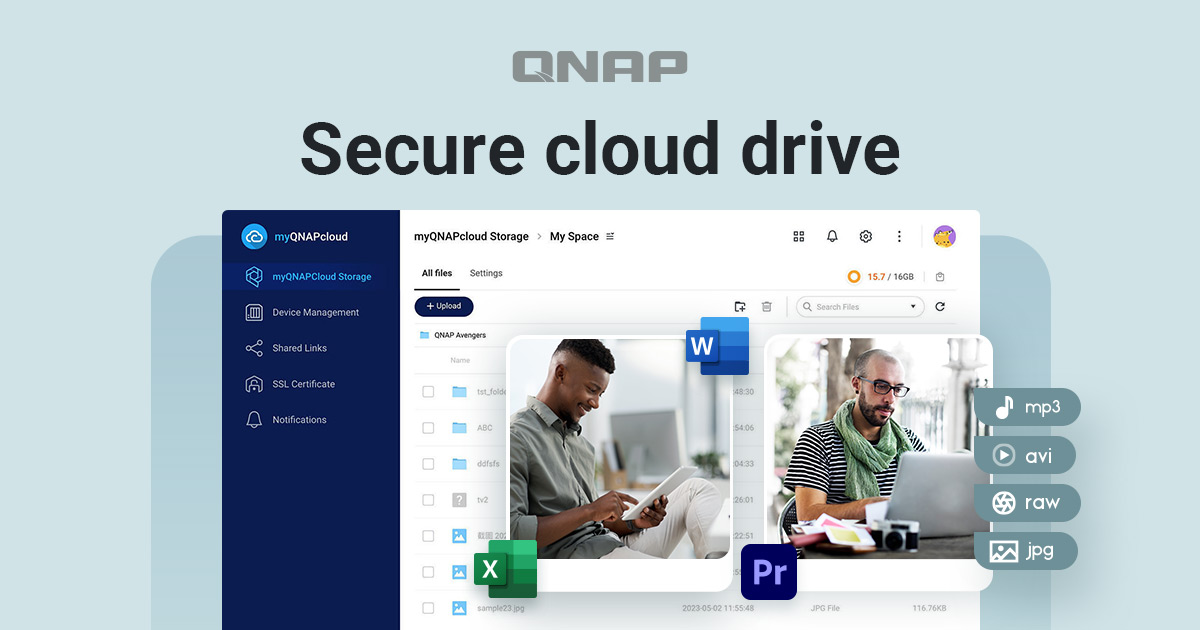 Secure cloud drive | myQNAPcloud Storage
