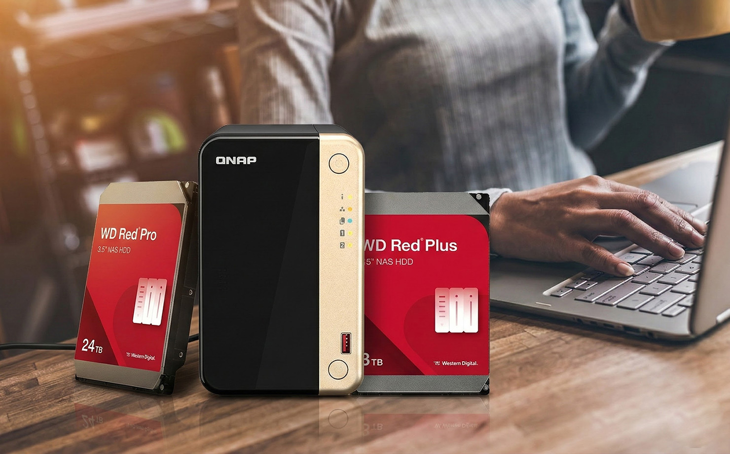 QNAP NAS 搭配 WD Red 硬碟 | 可靠的 NAS 儲存方案 | QNAP