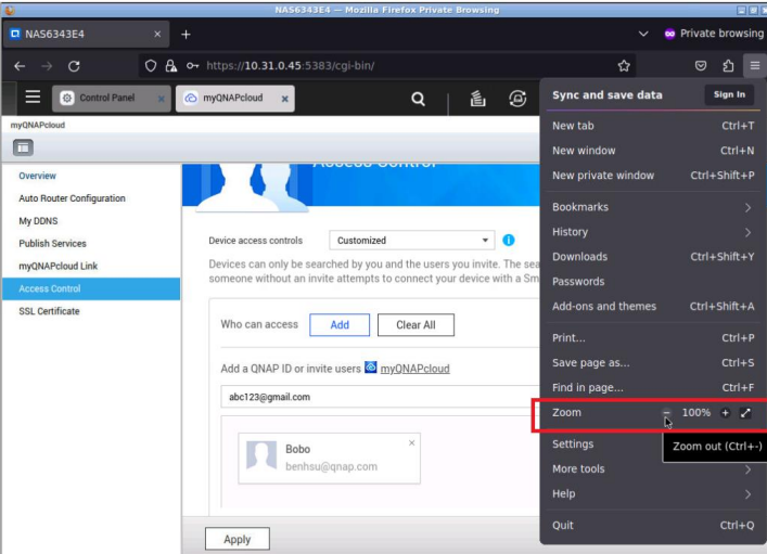 Why cannot I add new QNAP ID in the Access Control list of MyQNAPcloud