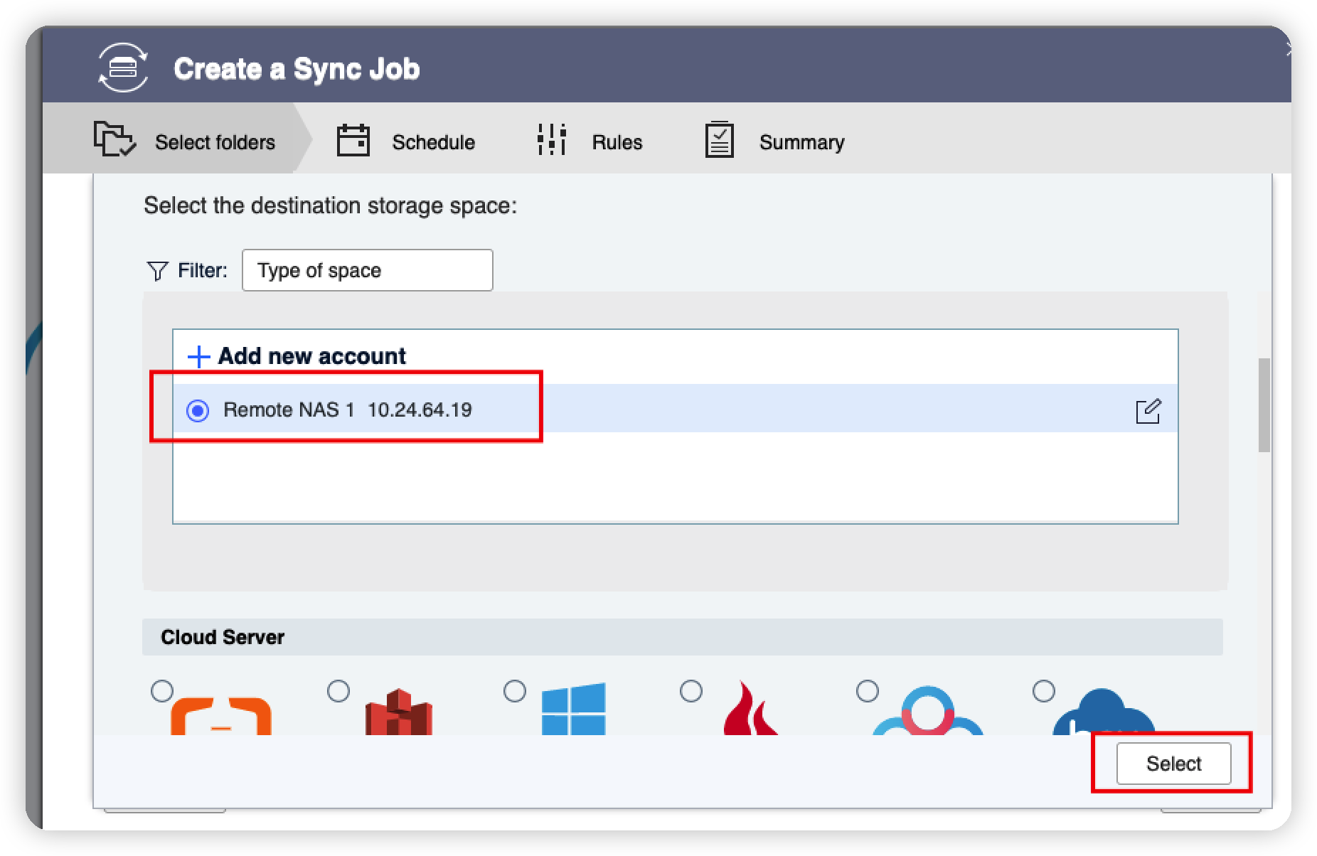 How do I sync Boxafe backup data to another NAS with Hybrid Backup Sync