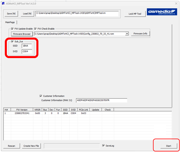 How to update firmware version of QXP10G2U3A QNAP