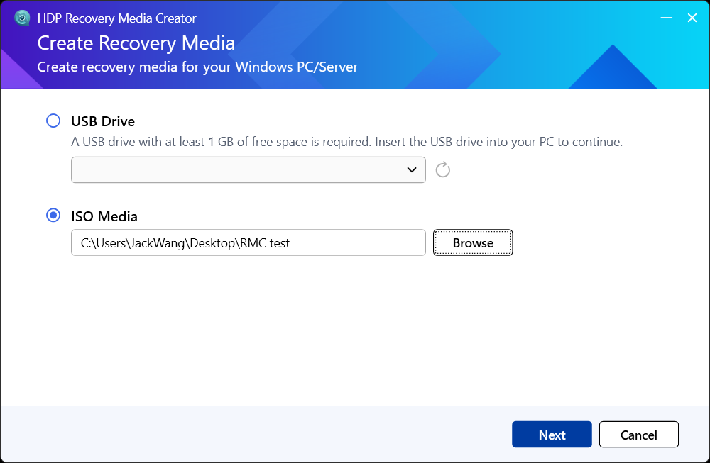 HDP リカバリメディアクリエーターで Windows PC を復元する方法 | QNAP
