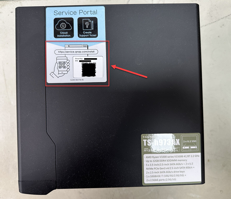 What is the default password for the NAS administrator account 'admin ...