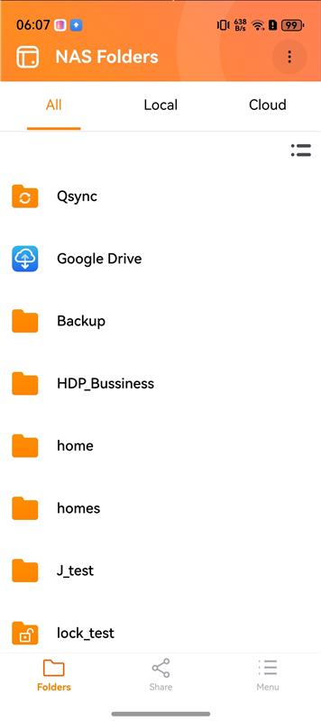 Browse your NAS files