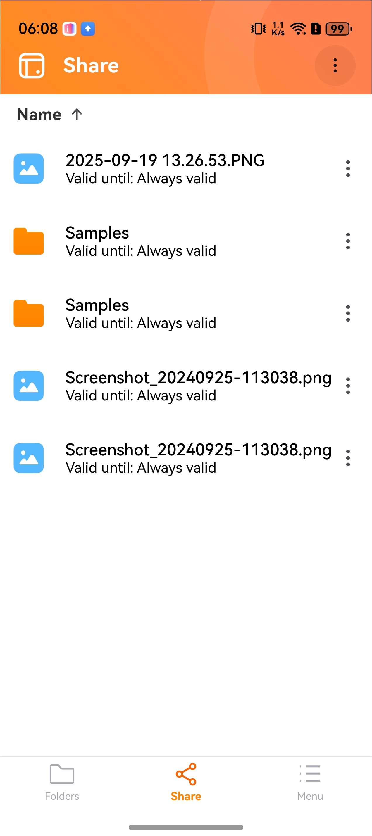 Manage your shared files