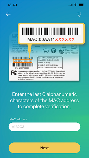 Verify your device