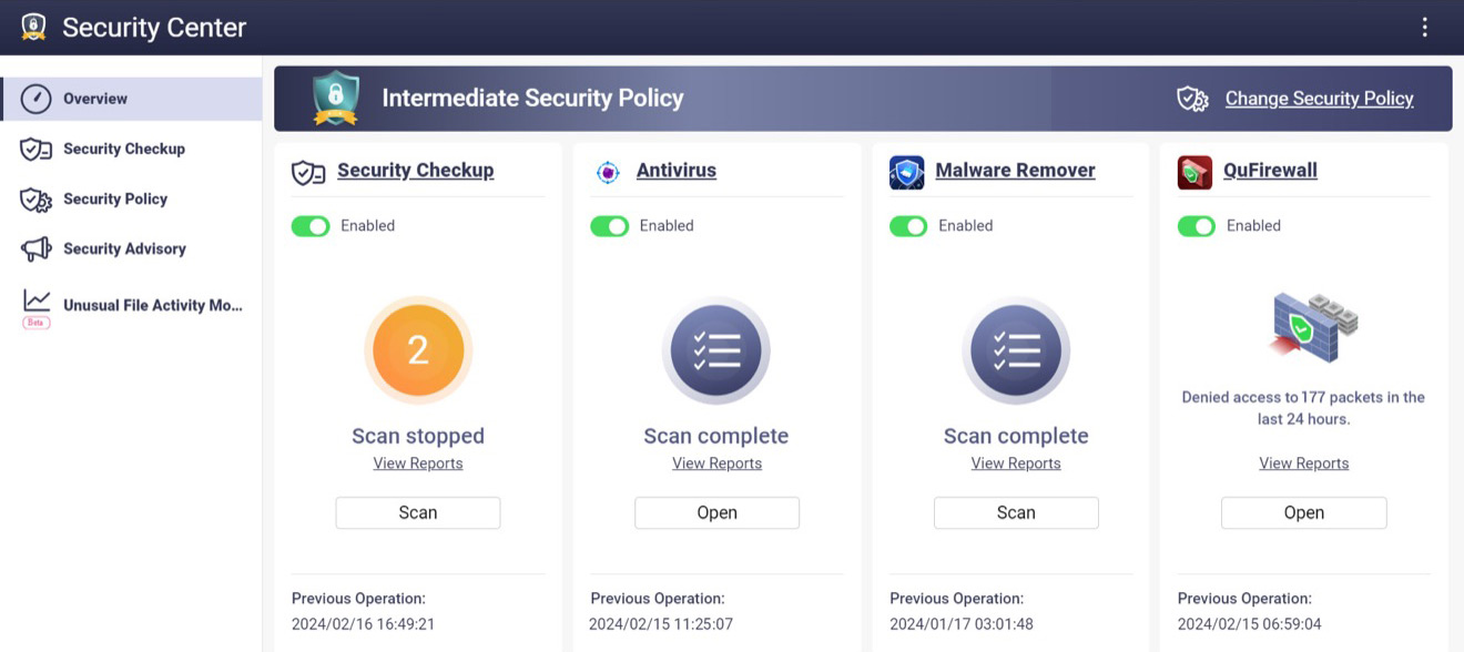 Security Center Security Overview