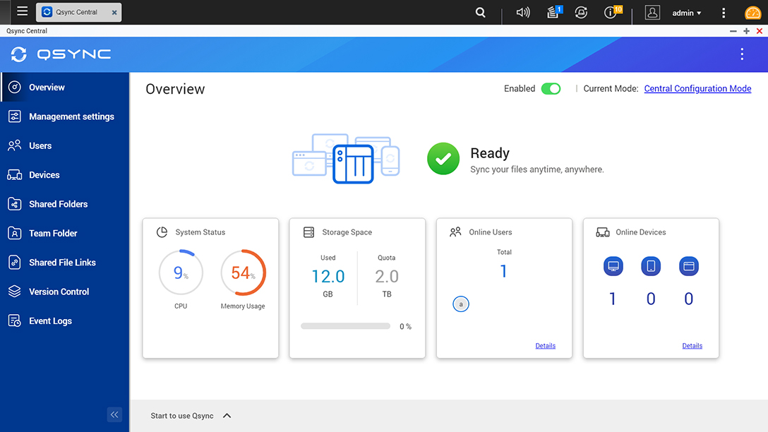 Qsync synchronization tool