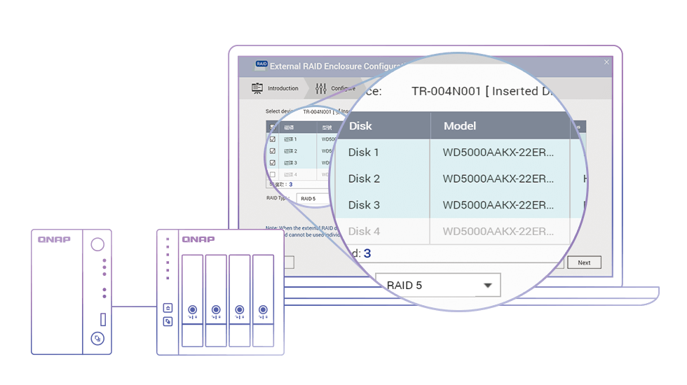 TR-004 | 4 Bay USB Type-C Direct Attached Storage with Hardware RAID | QNAP