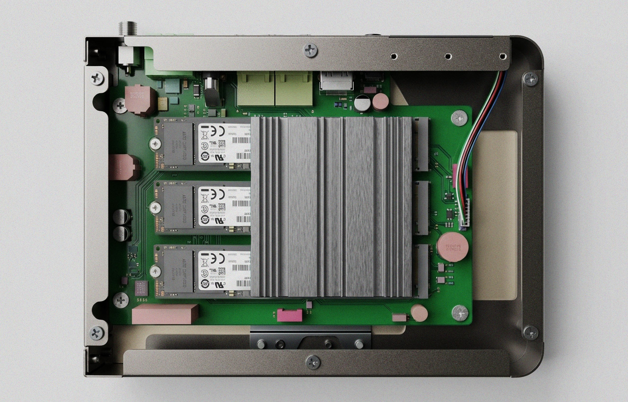 Ultra-Fast Cache & Buffer: 3 M.2 NVMe SSD Slots