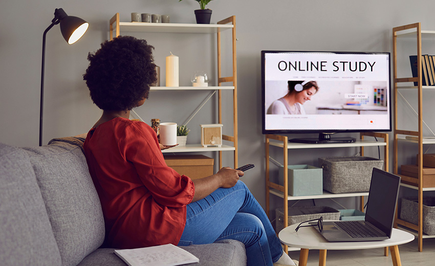 Online study or home entertainment
