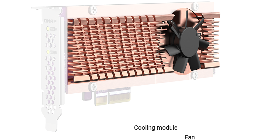 QM2-2P-244A PCIe 2.0拡張カードで、2台のNVMe SSDをNASに増設 QNAP