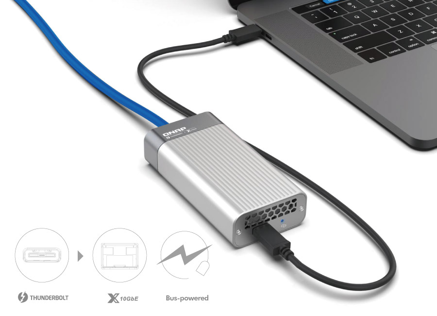 QNA-T310G1T | Connect to 10GbE/NBASE-T networks over Thunderbolt