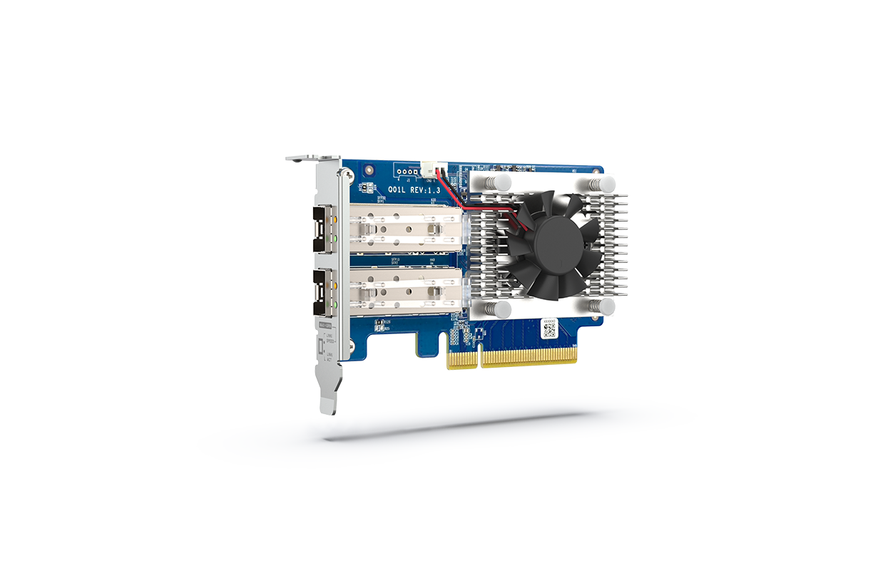 QXG-10G2SF-NXE | Dual-port, 10GbE SFP+ network expansion card QXG-10G2SF-NXE | Dual-port, 10GbE SFP+ network expansion card