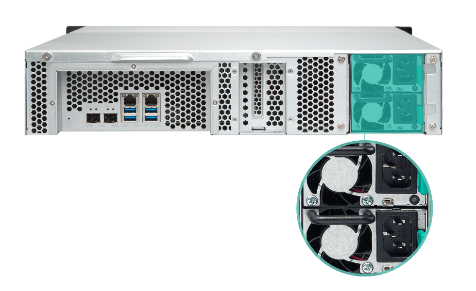 TS-1232XU-RP | 10GbE-ready, entry-level rackmount NAS for SMB