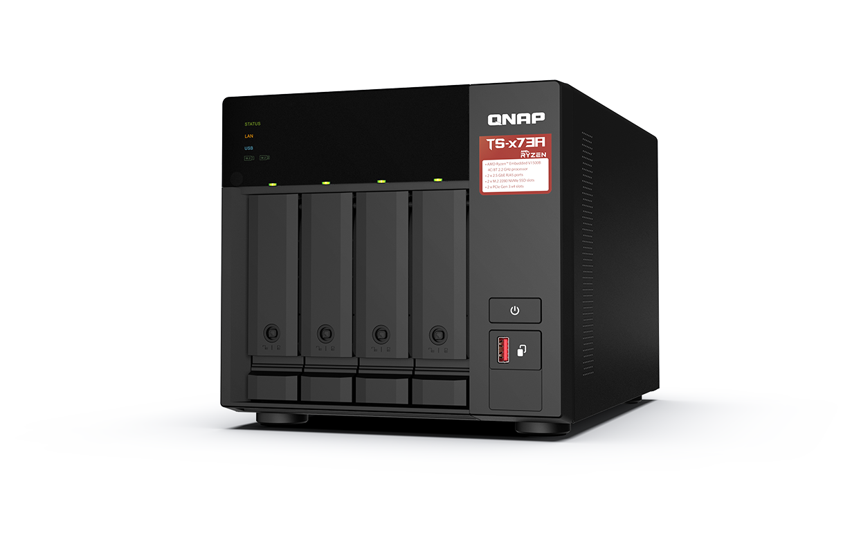 TS-473A | AMD Ryzen™ quad-core 2.2 GHz 2.5GbE NAS supports M.2 TS-473A | AMD Ryzen™ quad-core 2.2 GHz 2.5GbE NAS supports M.2