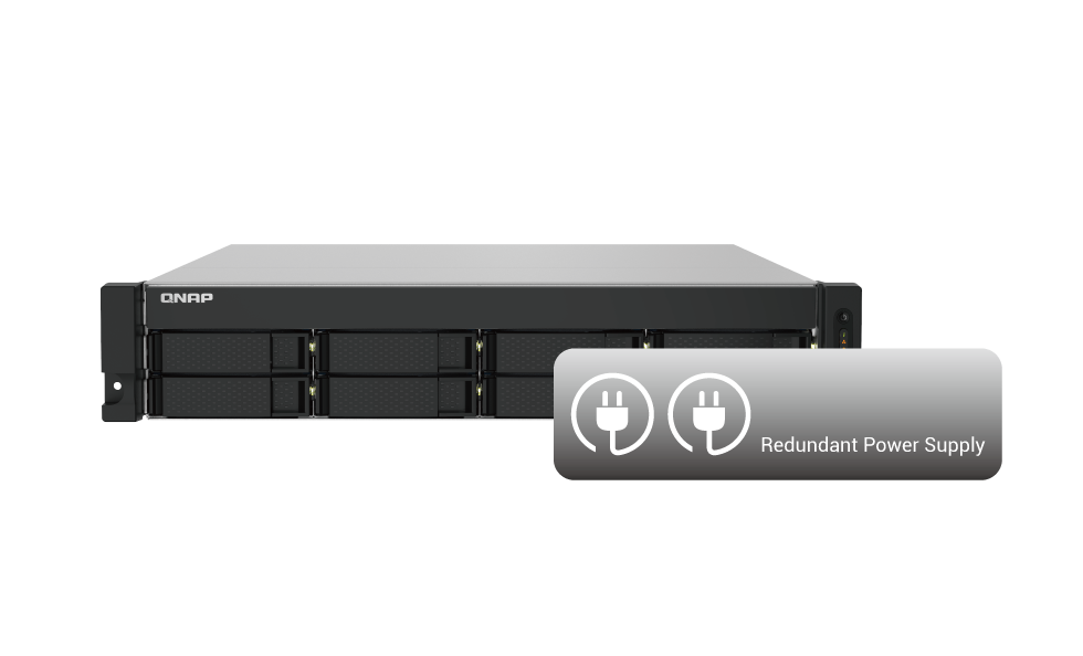 QNAP 8diskli Alpine AL324 QC-16GB RAM-10GbE Rack Nas Server TS-832PXU-RP (43089)