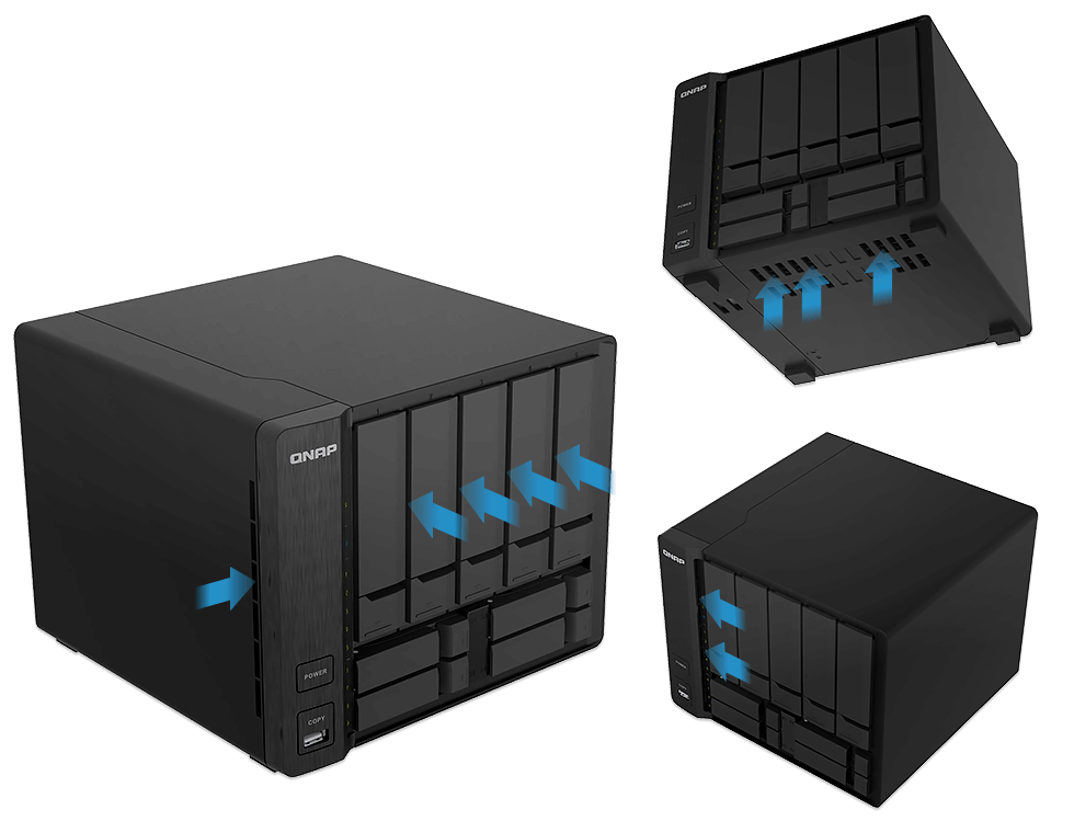 TS-932X | 9-bay hybrid NAS supporting 3.5” & 2.5” drives with dual TS-932X | 9-bay hybrid NAS supporting 3.5” & 2.5” drives with dual