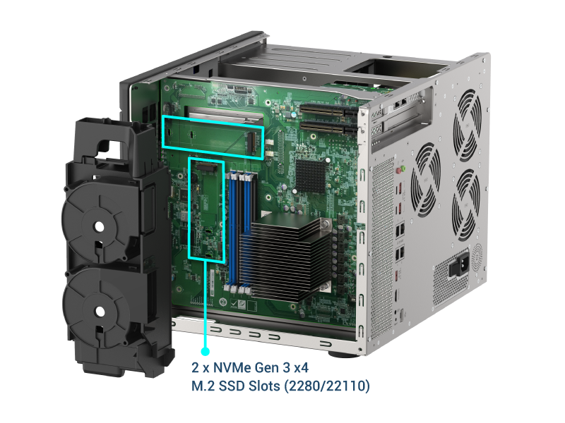 TVS-h1688X | Intel® Xeon® W desktop QuTS hero NAS, ideal for high-speed media collaboration over Thunderbolt™ 3 and 10GbE virtual machine applications | QNAP