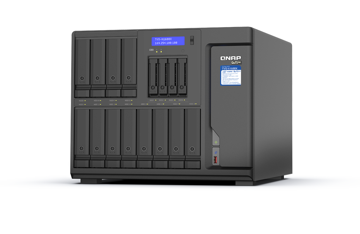 Tvs H16x Intel Xeon W 桌上型quts Hero Nas 實現極速thunderbolt 3 影音編輯協作與10gbe 虛擬機應用的最佳利器 Qnap Tvs H16x Intel Xeon W 桌上型quts Hero Nas 實現極速thunderbolt 3 影音編輯協作與10gbe 虛擬機應用的最佳利器 Qnap