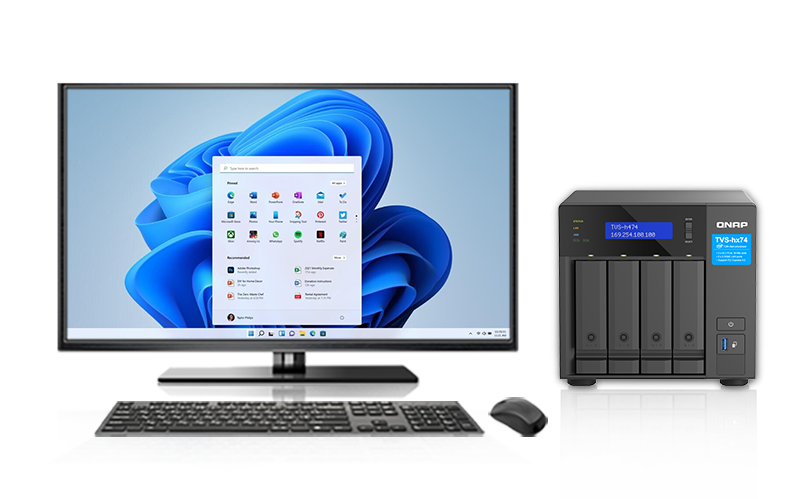 View NAS media or virtual machines on an TV